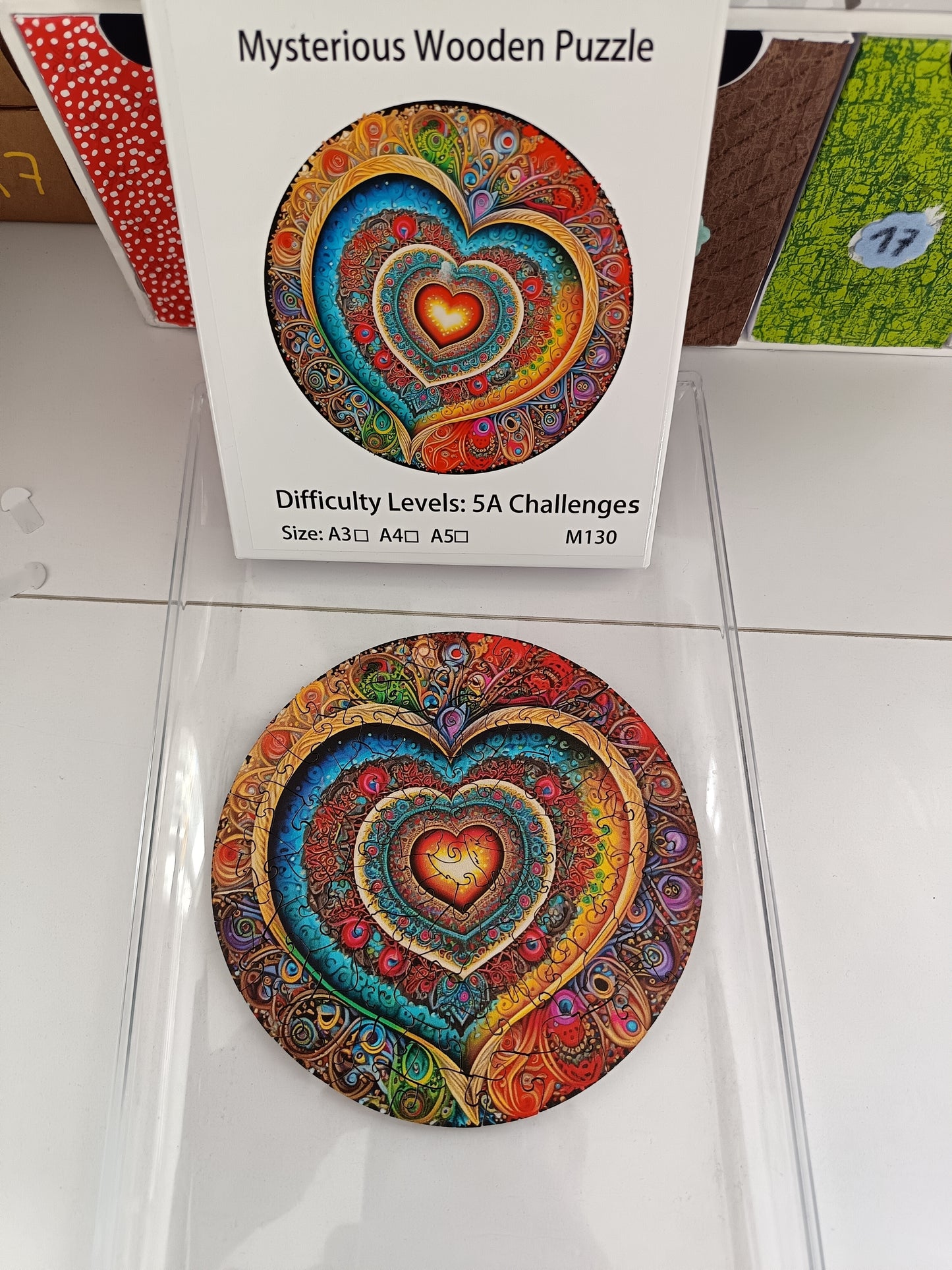 Puzzle Bois Coeur 1
