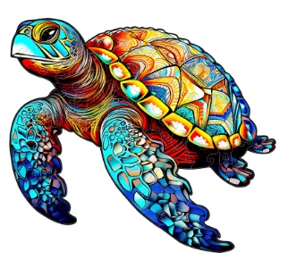 Puzzle Bois Tortue