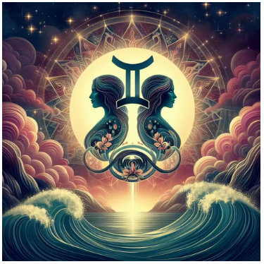 Puzzle 5D signe astrologique des gémeaux